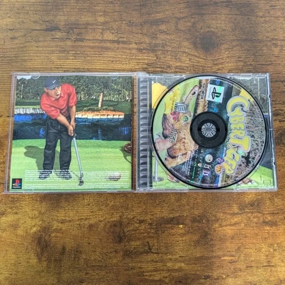 CyberTiger (Sony PlayStation 1, 1999)‎ PS1 Complete CIB W/ Reg Card